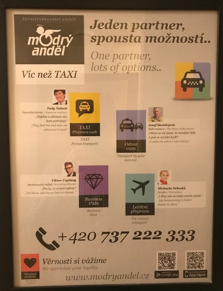 Modrý anděl Taxi – you had one job – The Prague Review